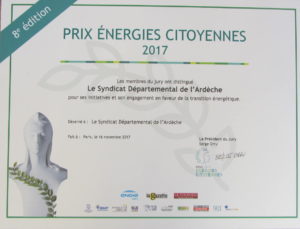 Le prix 2017 Energies Citoyennes récompense une action particulièrement innovante