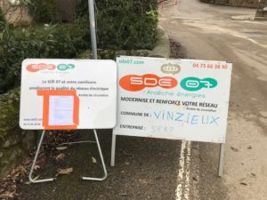 Visites de chantiers dans le nord de l'Ardèche : Vanosc, Saint-Clair, Brossainc, Vinzieux, Limony, Peaugres et Thorrenc